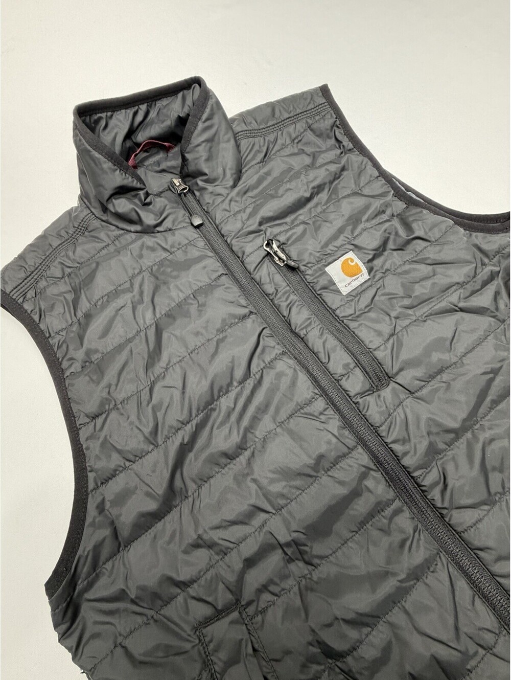 Carhartt Puffer Vest M Black Good Rain Defender Relaxed
